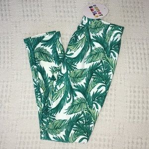 🌴 NWT Dot Dot Smile Size 3/4 Palm Leaf Leggings